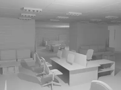 Police Station No Material 3D model