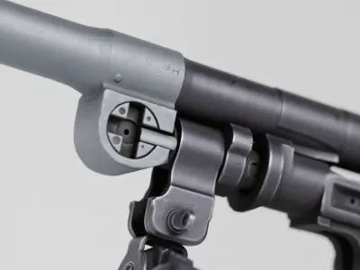 BREN MkI Light Machinegun  - Game and VFX-Ready Low-poly 3D model