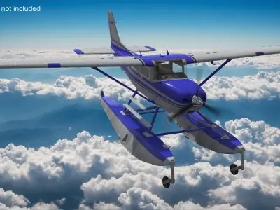  Cessna 182 Skylane Seaplane Blue 