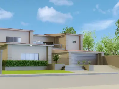 Roll Up Gate with Setbuild Options Low-poly 3D model