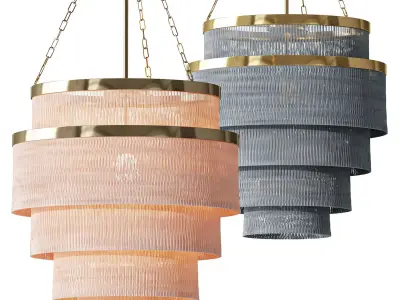 Aloha Fringe Chandelier 3D model