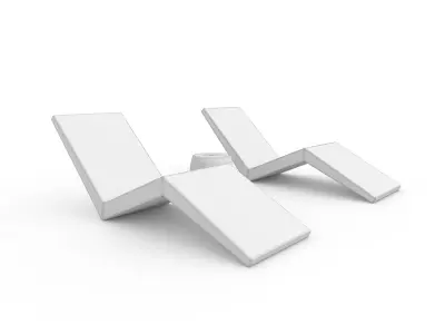 Sun Lounger 02 3D model