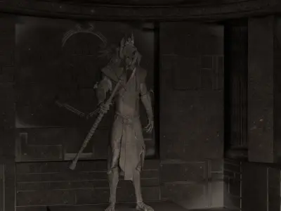Ancient Guardian Monument 3D model