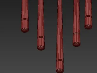 Fulcrum light chandelier 3D model