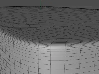 High poly message box mockup 3D model