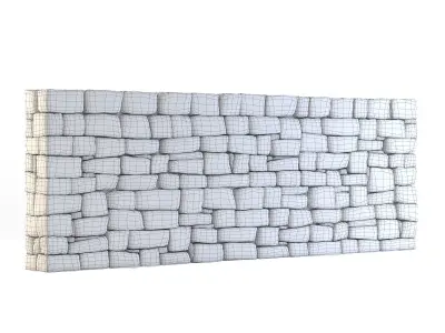 Forge Stone Wall 3D model