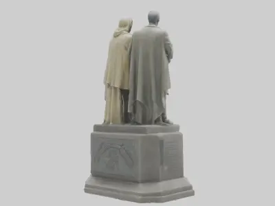 The Defenders of Peace statue model 3D model