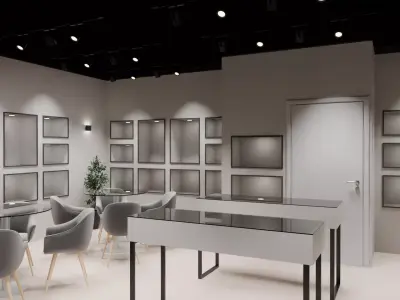 Exhibition Stand 3D model 7