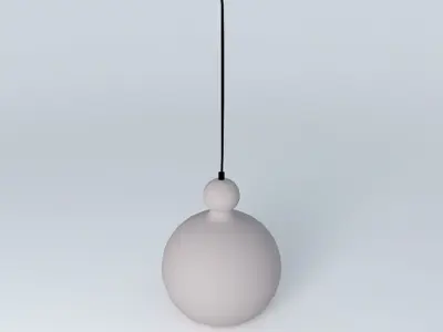 cb2 smoke glass pendant light Free 3D model