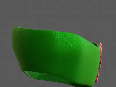 Gas mask helmet 3d model scifi Low-poly  Low-poly 3D model 202