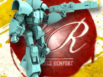 Assh Battle Suit and Flight Drone LAM  3D print model