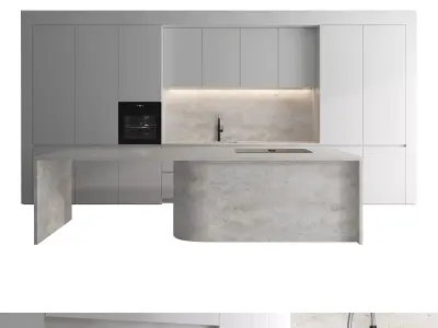 Kitchen set 06 3D model