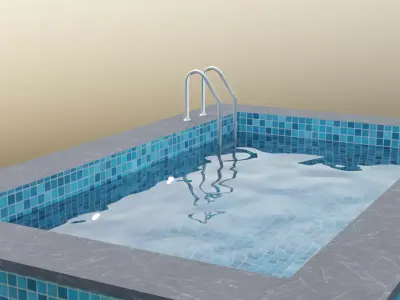 Swimming Pool Low-poly 3D model