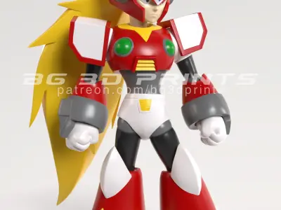 Zero from Megaman X 3D print model