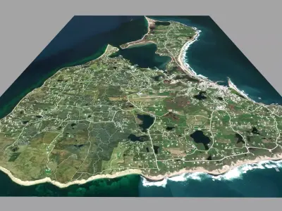 Block Island USA  3D model