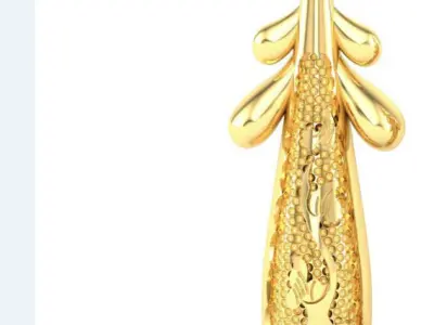 DROP GOLD PENDANT 3D print model