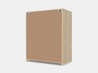 MALM chest of drawers with 4 drawers 2 Low-poly 3D model