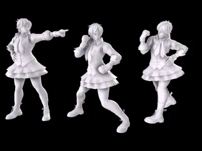 Street Fighter - Sakura 3D print model