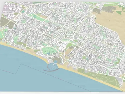 Cityscape Ashdod Israel 3D model