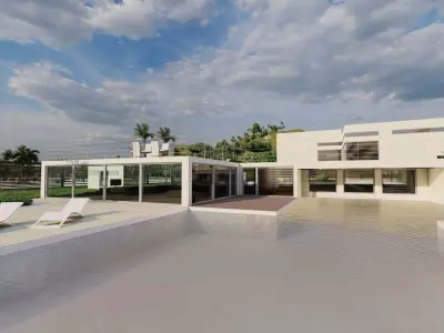Casa Scene-villa-modern house 3D model 86
