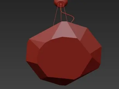 Chandelier 2 pendant light 3D model