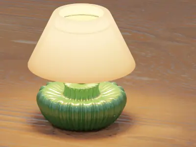 Desk lamp lowpoly Light Low-poly 3D model