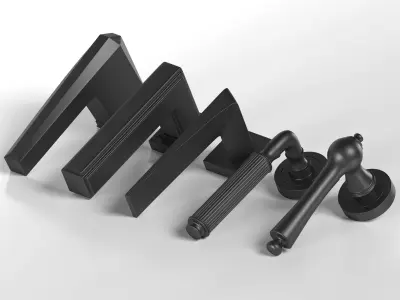 Door Handles Collection 3D model