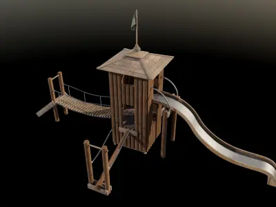 Playground for children 3D model