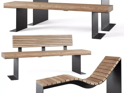 BORG Benches by Furns 3D model