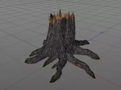 Broken Tree 3D model