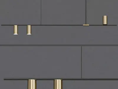 Mid Century Modern 3 Light 3D model
