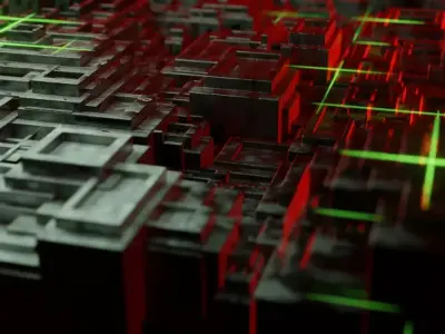 sci-fi floating blocks - animation inside Low-poly 3D model