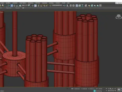 HETEL chandelier Low-poly 3D model