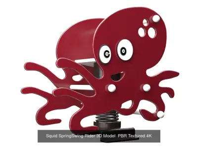 Sea Creatures Playground - Spring Riders Collection 4kTextured 3D Model Pack