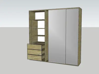 sliding wardrobe 3D model