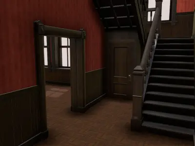 Victorian house Low-poly 3D model buy