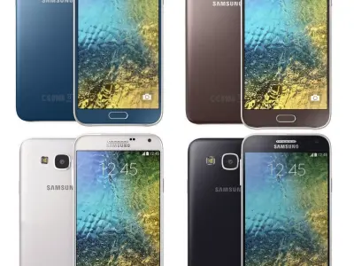 Samsung galaxy e5 all color 3D model