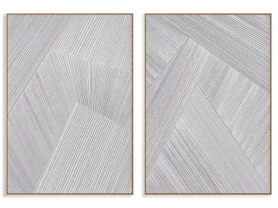 Abstract Painting Frame set 3D model 601
