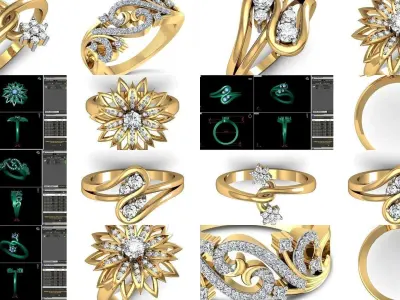 Light Weight Ring 3D Model Pack