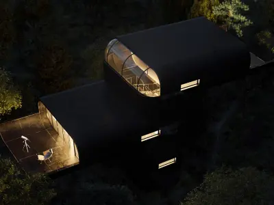 Steampunk house  3D model