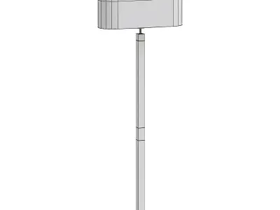 URBAN floor lamp with shade 3D model