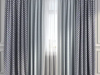 Curtain Set 212 3D model