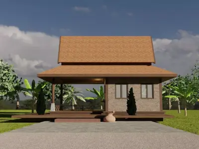 Tropical small house 1 - 2020 3D model