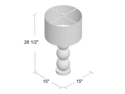  Table Lamp Set of 2 3D model