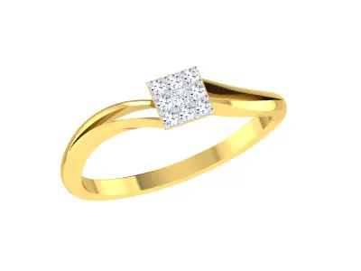 Women Ring Render 3dm STL OBJ FBX Details 3D print model shop