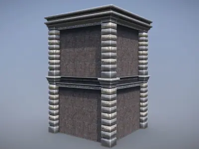 Urban City Building 5 Low-poly 3D model