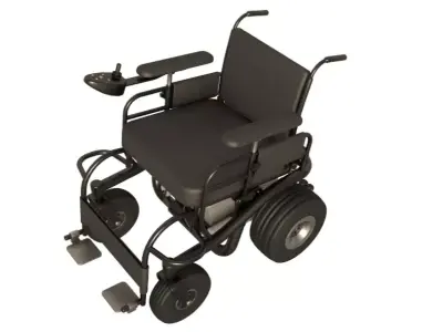 Powered Wheelchair 3D model