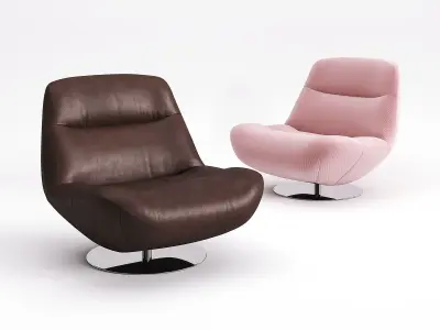 Manarola Swiveling Armchair 3D model