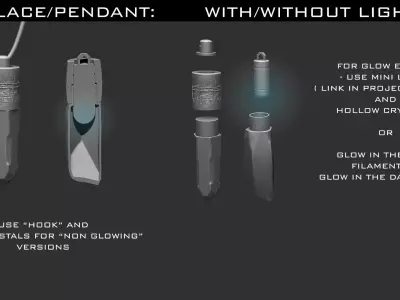 Kyber Crystal set 2 3D print model