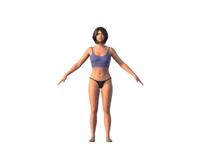 A girl next door 3D model